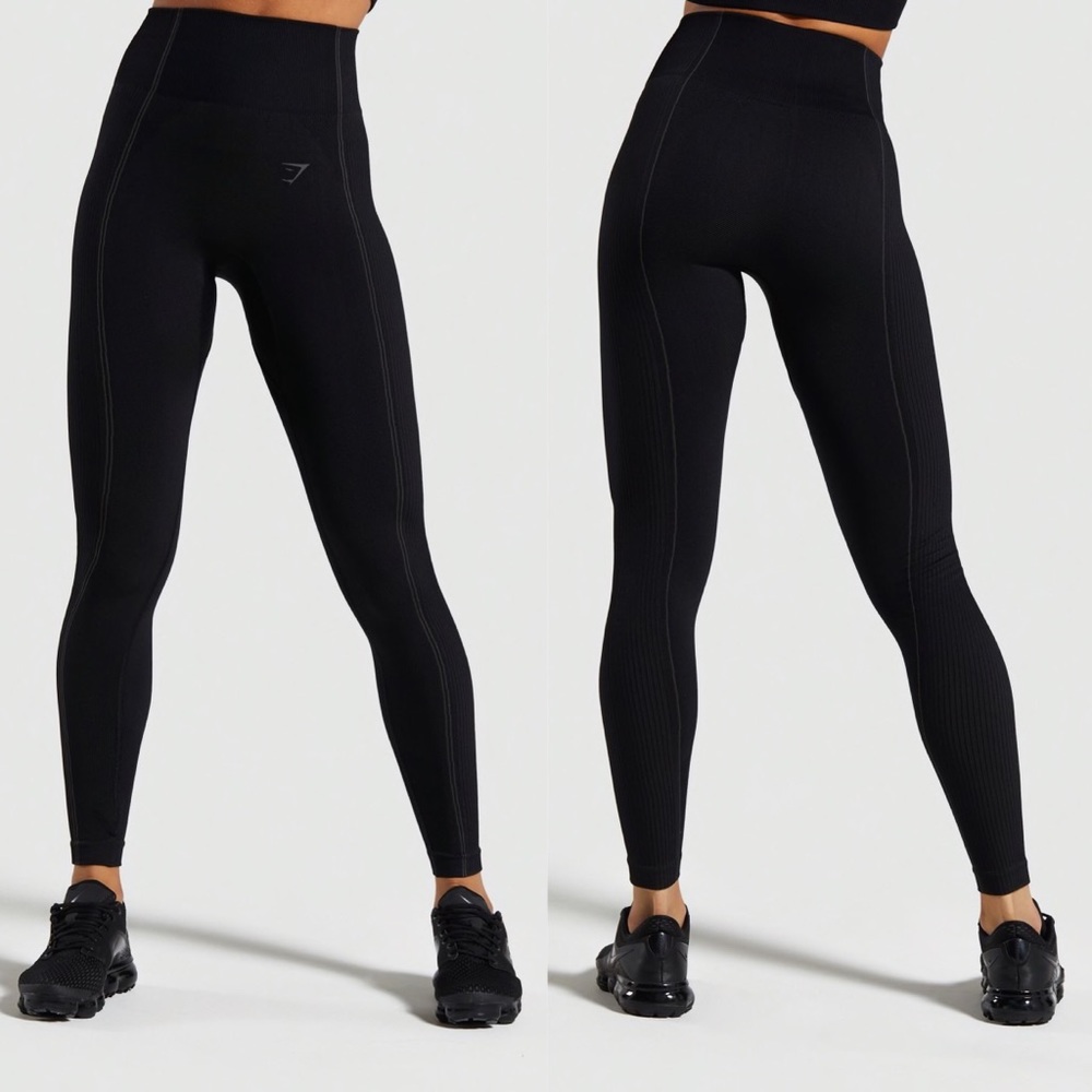 GYMSHARK Black Ultra Seamless Leggings